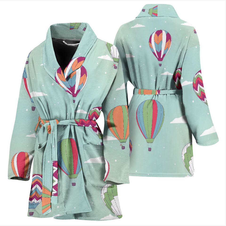 Hot Air Balloon Design Pattern Women'S Bathrobe