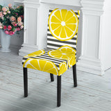 Slice Of Lemon Design Pattern Dining Chair Slipcover