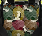 Japanese Cranes Flying Forest Dot Pattern Dog Car Seat Covers