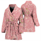 Bicycle Pattern Print Design 02 Women's Bathrobe