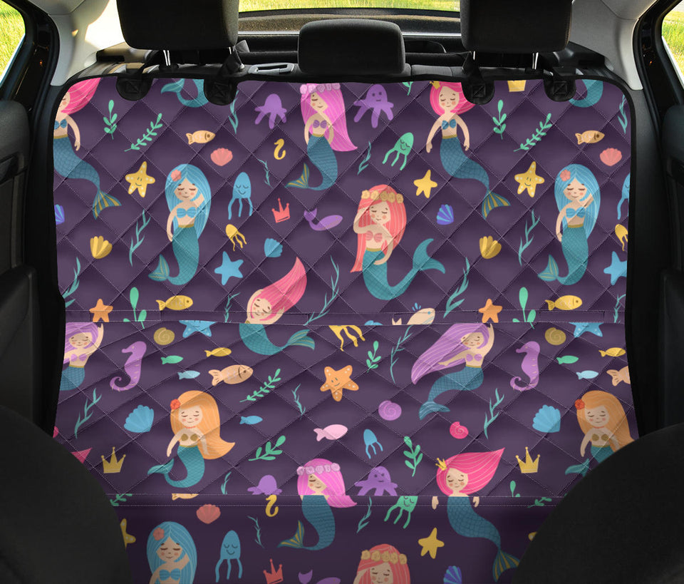 Beautiful Mermaid Fish Jellyfish Algae Other Marine World Dog Car Seat Covers