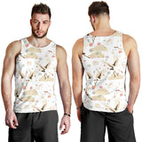 Beautiful Japanese cranes pattern Men Tank Top