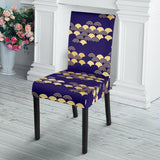 Beautiful Japanese Fan Pattern Dining Chair Slipcover