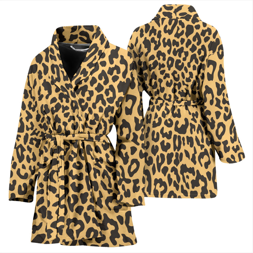 Leopard Skin Print Women'S Bathrobe