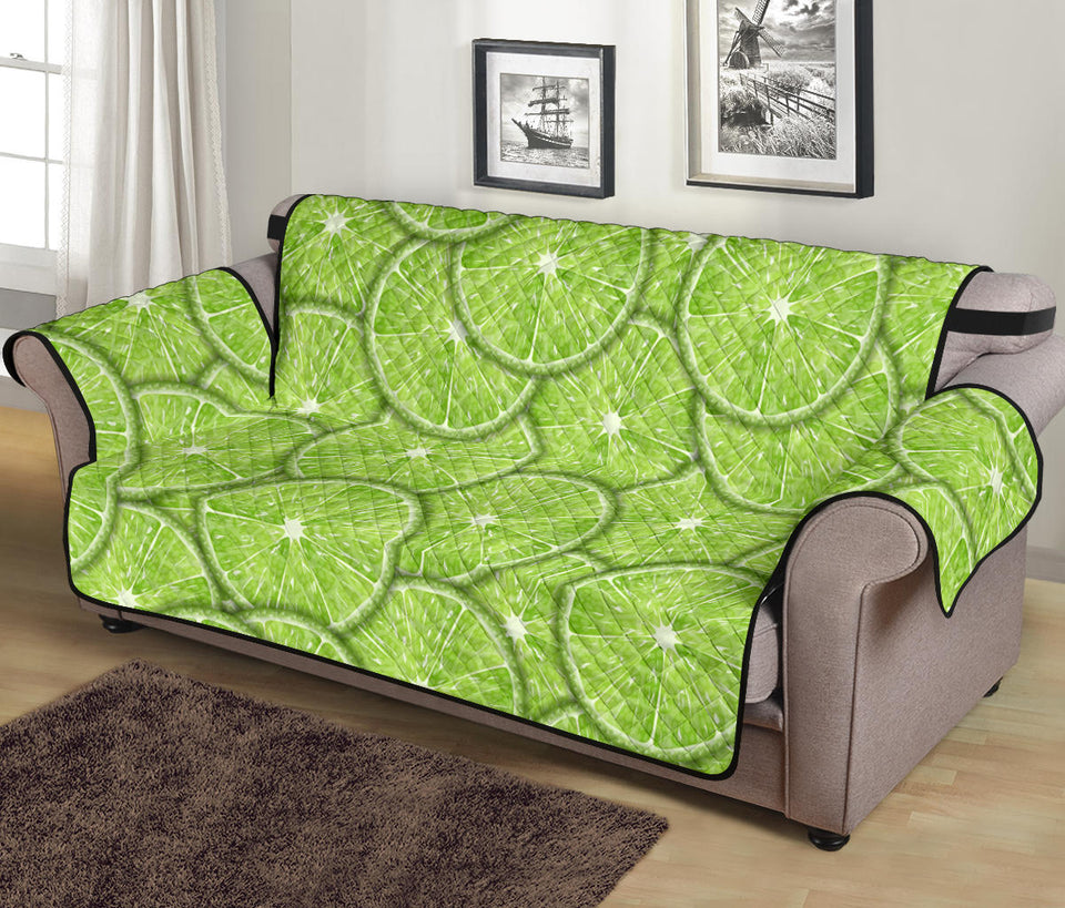 Slices of Lime pattern Sofa Cover Protector