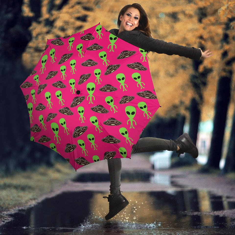Alien Pattern Print Design 03 Umbrella