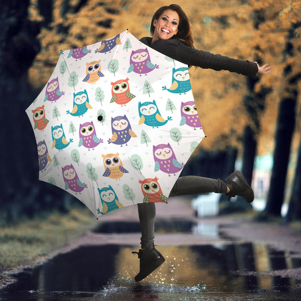 Cute Owl Pattern Umbrella