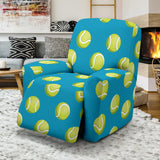 Tennis Pattern Print Design 05 Recliner Chair Slipcover