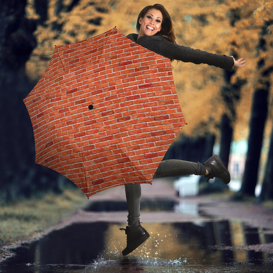 Brick Printed Pattern Print Design 03 Umbrella