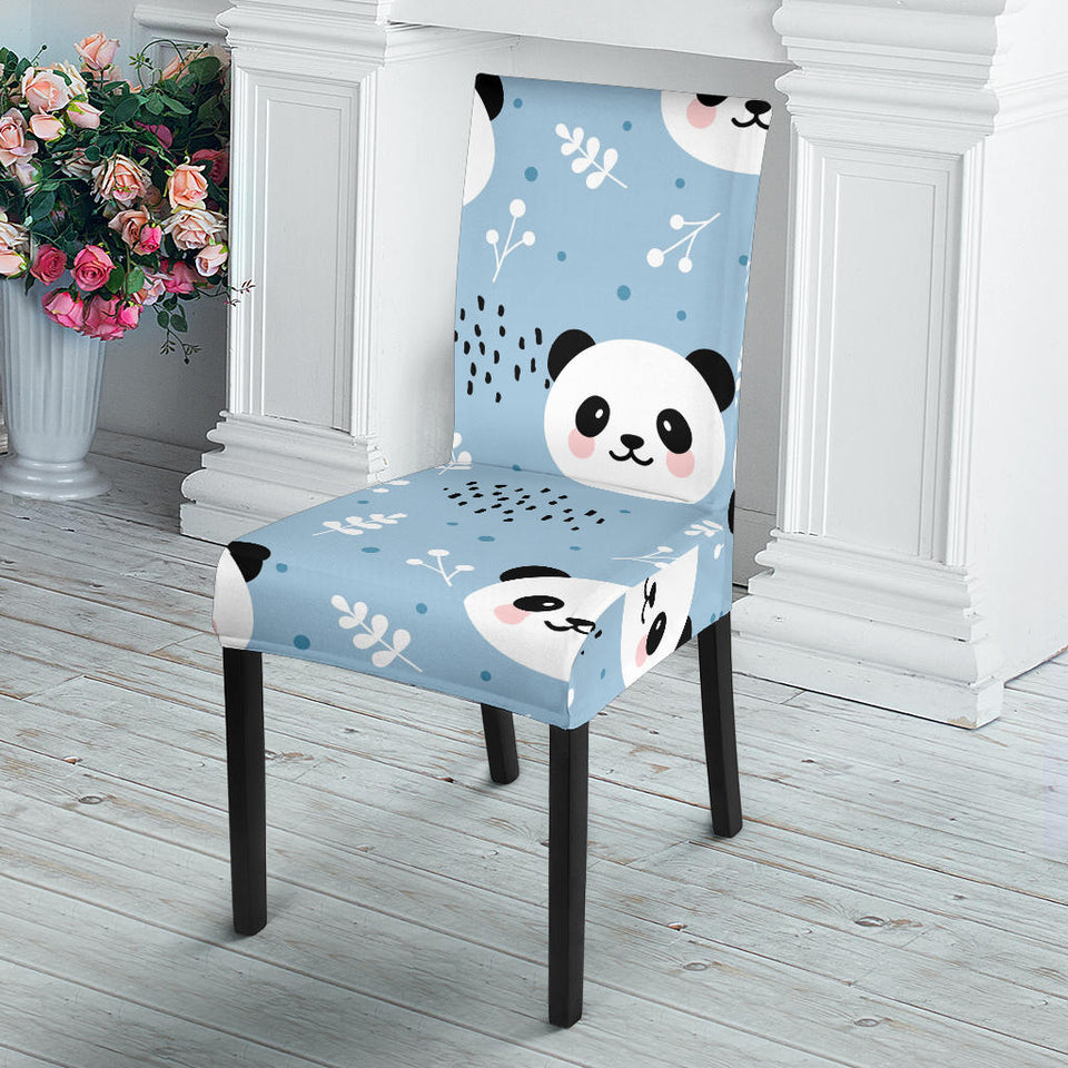 Cute Panda Pattern Dining Chair Slipcover