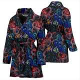Octopus Sea Wave Tropical Fishe Pattern Women'S Bathrobe
