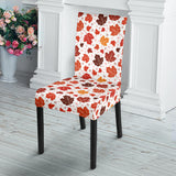 Colorful Maple Leaf Pattern Dining Chair Slipcover