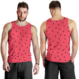 watermelon texture background Men Tank Top