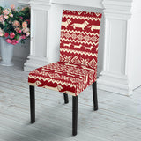 Dachshund Nordic Pattern Dining Chair Slipcover