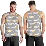 Cute dachshund dog pattern Men Tank Top