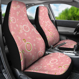 Bicycle Pattern Print Design 02 Universal Fit Car Seat Covers