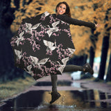 Japanese Crane Pink Sakura Pattern Umbrella