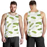Cucumber sketch pattern Men Tank Top