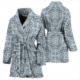 Traditional Indian Element Pattern Women'S Bathrobe