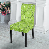 Slices Of Lime Pattern Dining Chair Slipcover