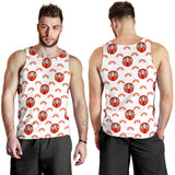 Daruma japanese wooden doll design pattern Men Tank Top