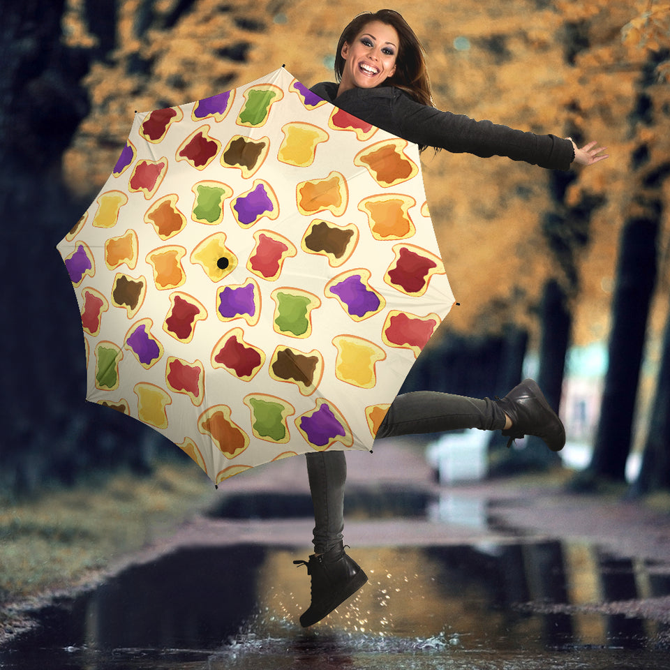 Bread Toast Pattern Print Design 02 Umbrella