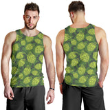 Hop pattern Hop cone background Men Tank Top