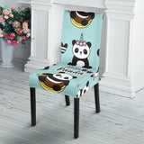 Cute Baby Panda Pattern Dining Chair Slipcover