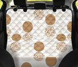 Gold Texture Mushroom Pattern Dog Car Seat Covers