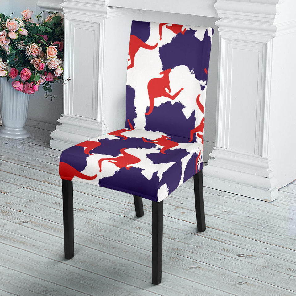 Kangaroo Australian Pattern Dining Chair Slipcover