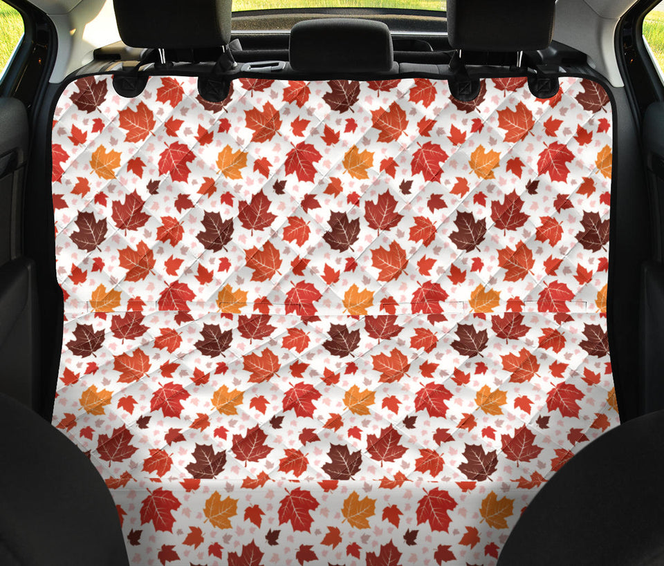 Colorful Maple Leaf Pattern Dog Car Seat Covers