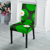 Frog Waterlily Pattern Dining Chair Slipcover