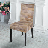 Brick Printed Pattern Print Design 01 Dining Chair Slipcover