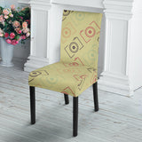 Camera Pattern Print Design 01 Dining Chair Slipcover