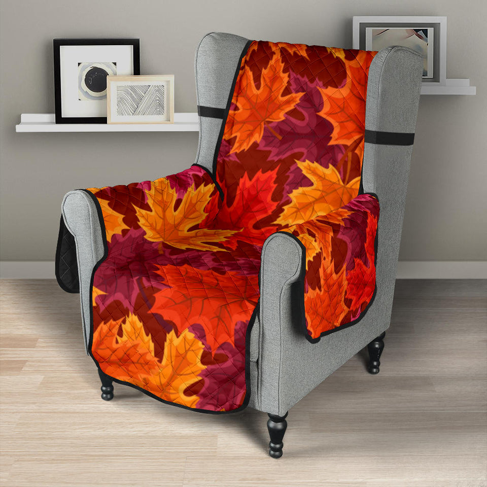 Autumn maple leaf pattern Chair Cover Protector