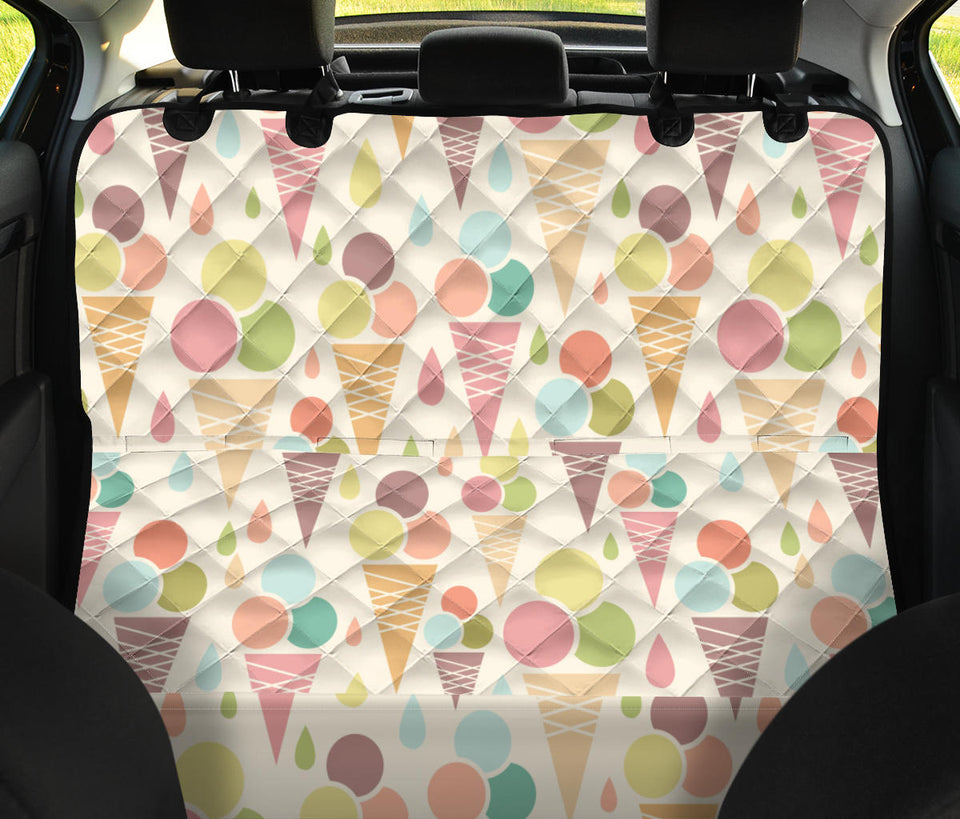 Ice Cream Cone Pattern Dog Car Seat Covers
