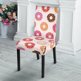 Colorful Donut Pattern Dining Chair Slipcover