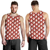 Fire flame symbol design pattern Men Tank Top