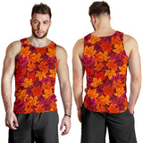 Autumn maple leaf pattern Men Tank Top