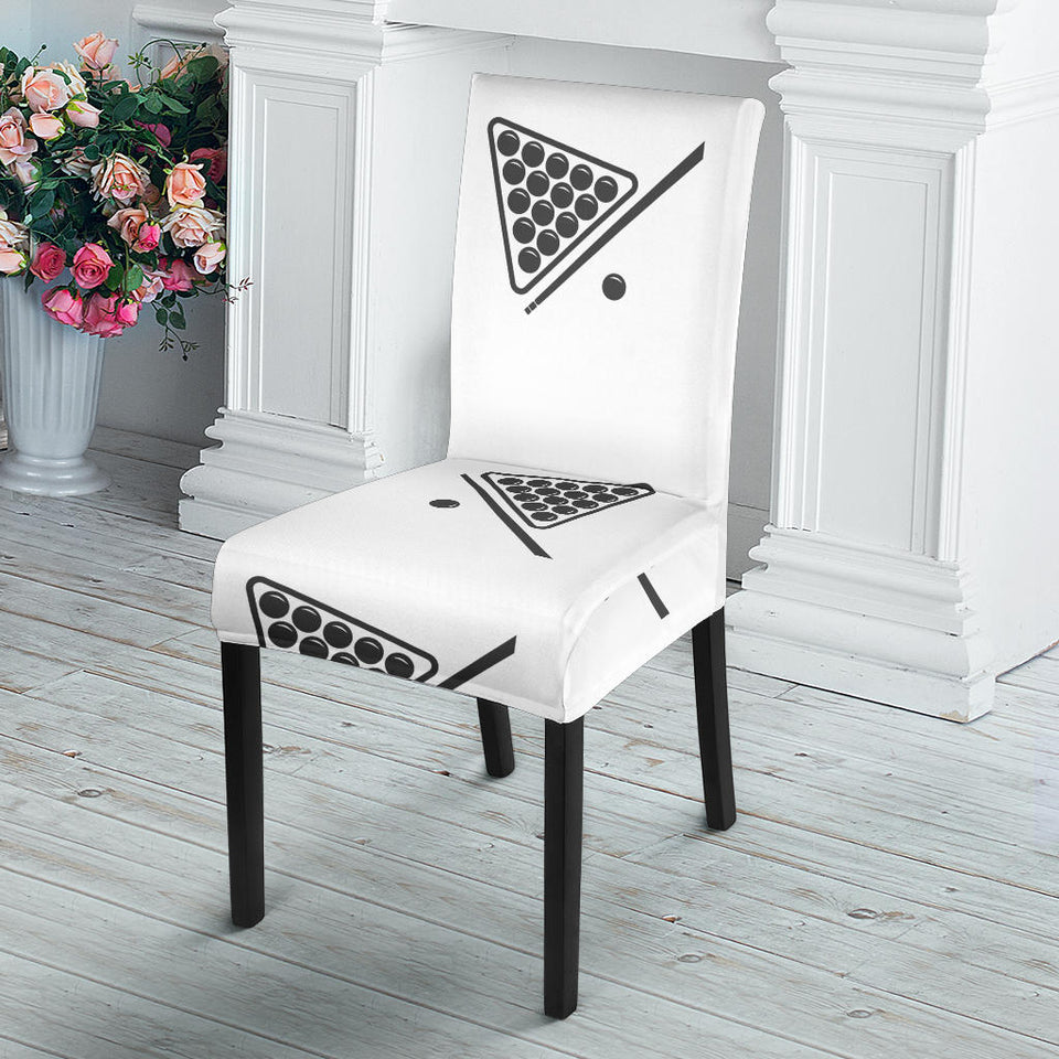 Billiard Ball Pattern Print Design 03 Dining Chair Slipcover