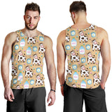 Cow bottle of milk pattern Men Tank Top