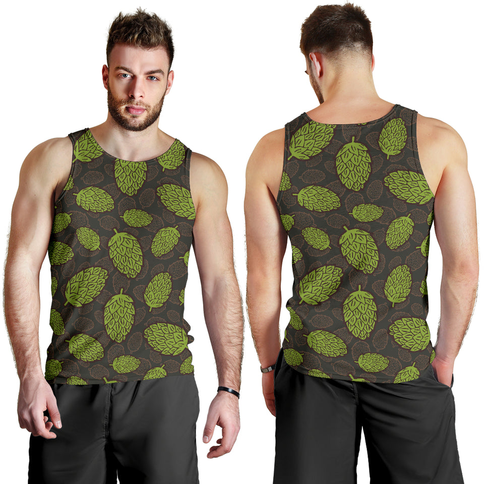 Hop pattern black background Men Tank Top