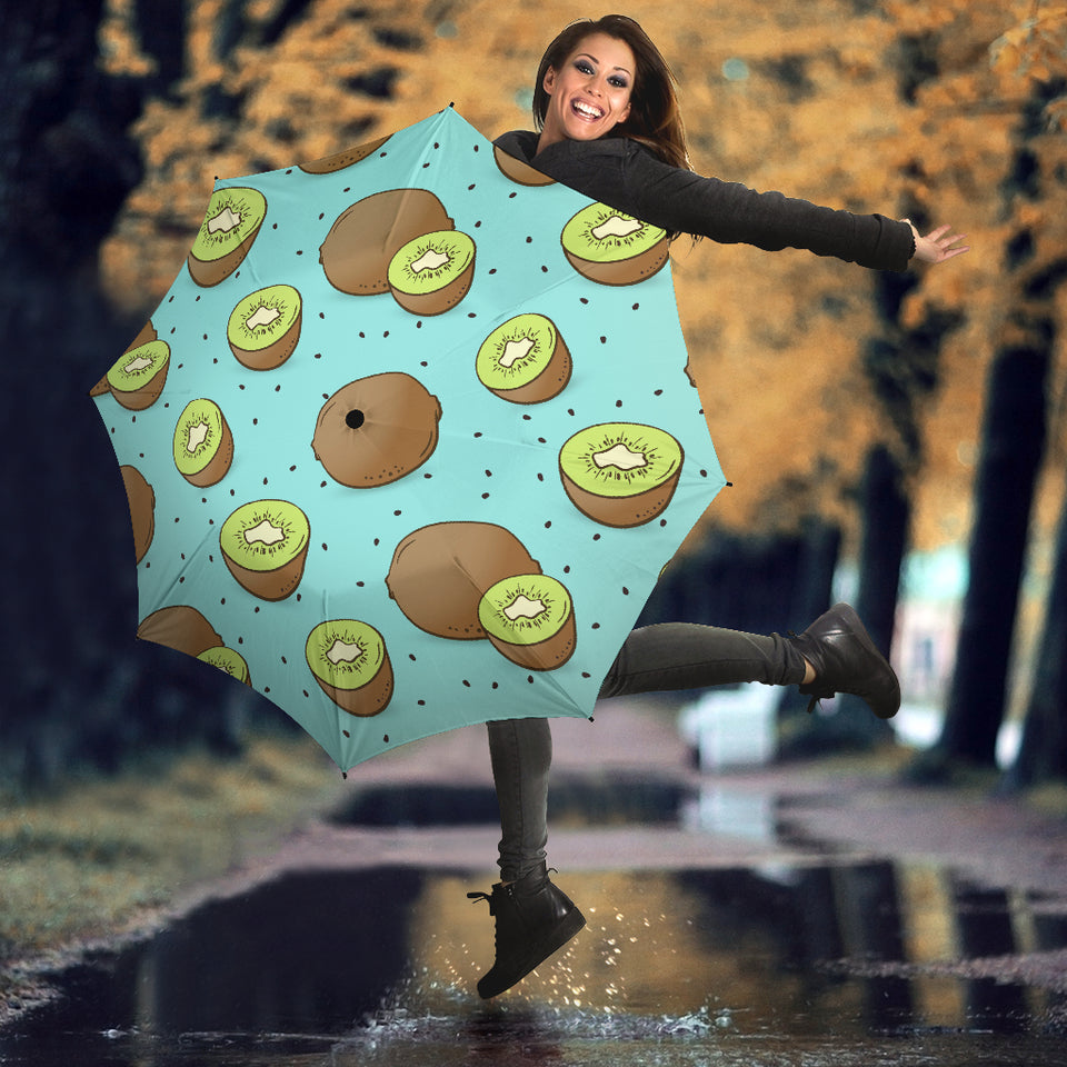 Kiwi Blue Background Umbrella