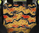 Kangaroo Australian Aboriginal Art Pattern Dog Car Seat Covers