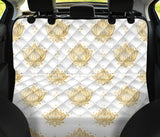 Gold Ornamental Lotue Waterlily Symbol Pattern Dog Car Seat Covers