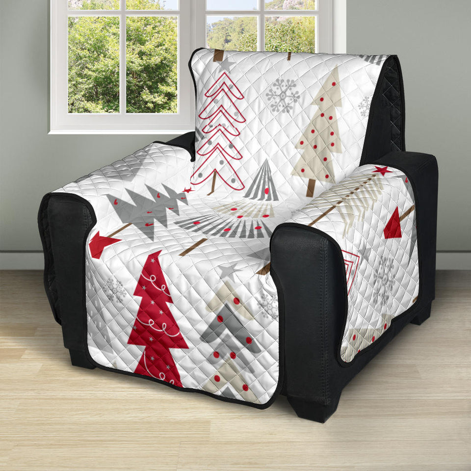Cute Christmas tree pattern Recliner Cover Protector