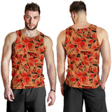 Fire flame pattern Men Tank Top