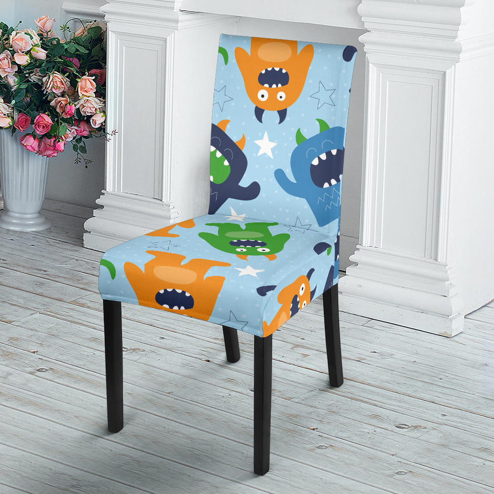 Alien Pattern Print Design 04 Dining Chair Slipcover