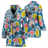 Colorful Mushroom Design Pattern Women'S Bathrobe