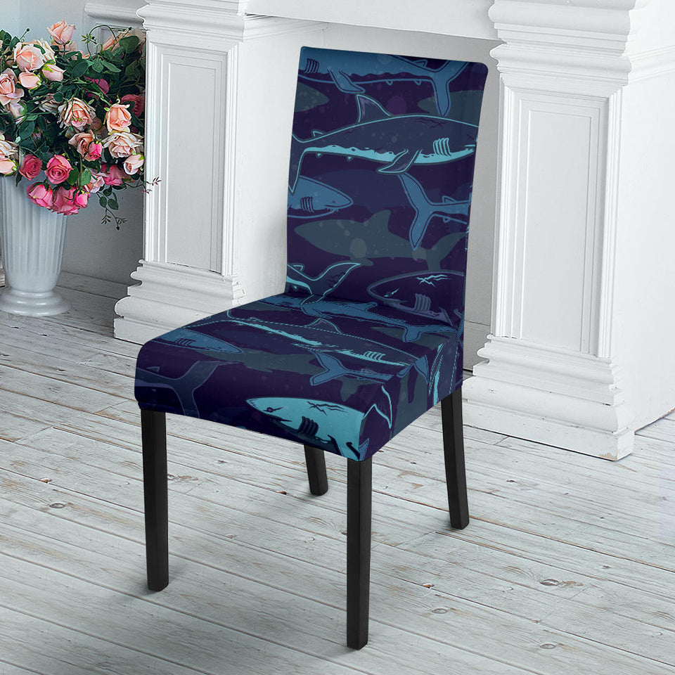 Shark Pattern Dining Chair Slipcover